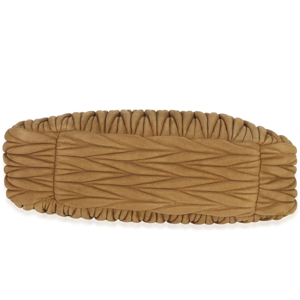 Miu Miu Brown Suede Matelasse Wander Hobo - Picture 5 of 8